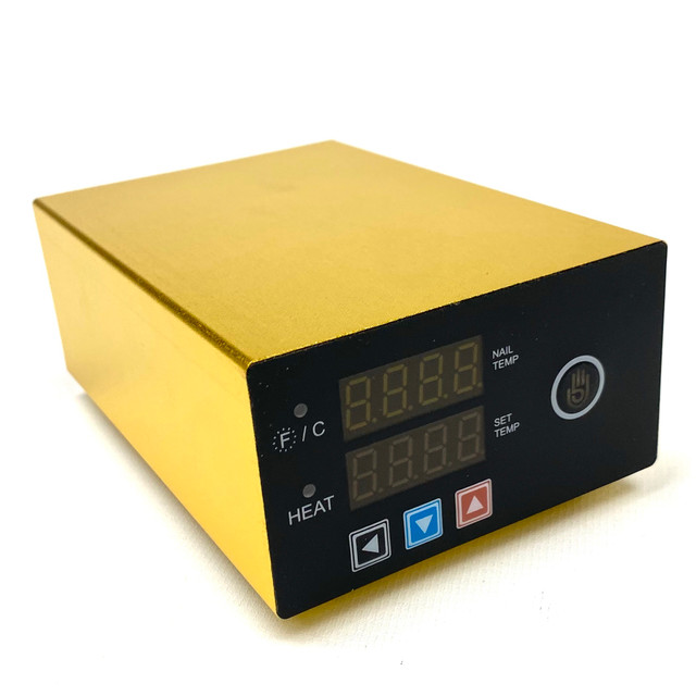 Micro E-Nail with XXL 30mm Flat Top Male - Gold