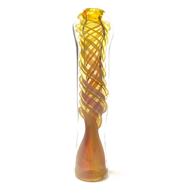 Chonker Gold Fumed Marble Pink Chillum