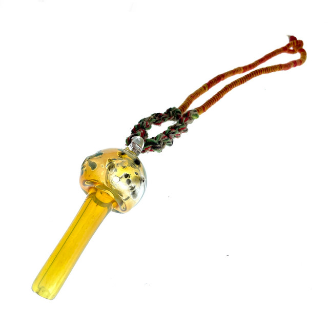Not Mushroom For Improvement 3" Glass Mushroom Handpipe w/ Hemp Necklace
