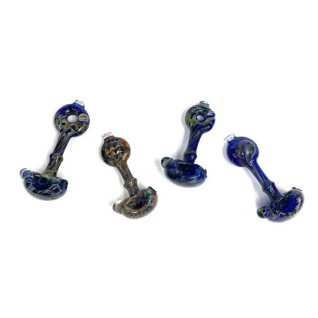 Cobalt Doughnut Colorado Blown Spoon Pipe 5.5" 1 Assorted