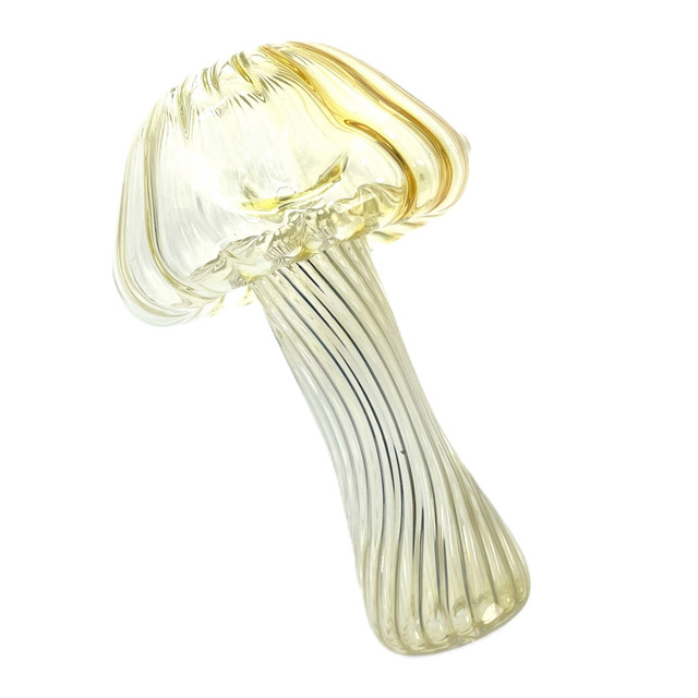 Gold Chandelier Mushroom 4.5" Hand Pipe 1 Count