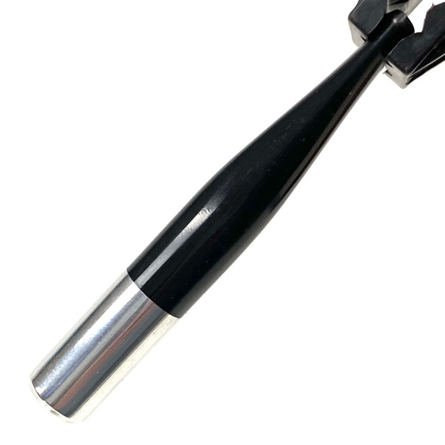 Big Black and Silver Metal Cigarette Filter Tip Holder 3.25"