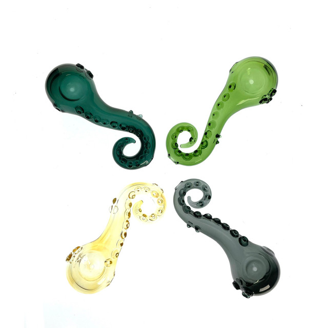Octopus Tentacle Pipe 5.1" Long 1 Assorted Color