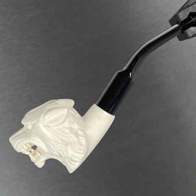 Mini Wolf Pipe With Case Meerschaum M60047