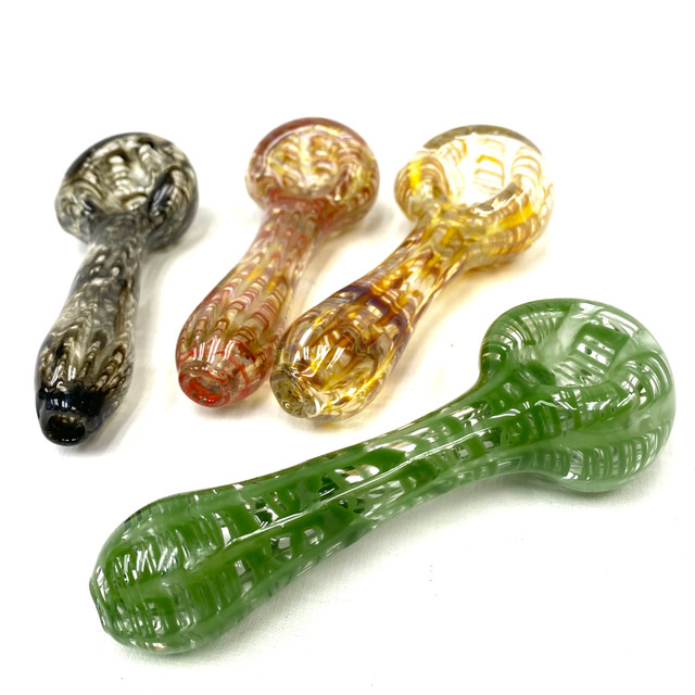 Rakey Money Colorado Blown Glass Hand Pipe 4" 1 Count Assort