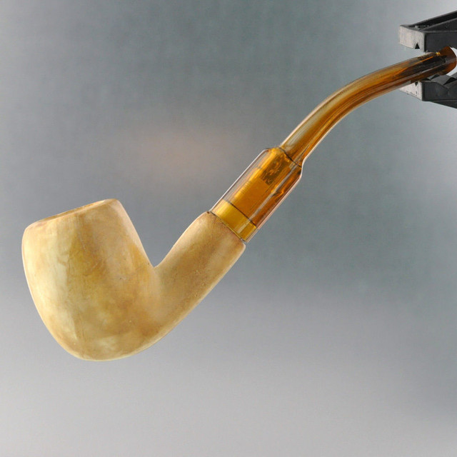Paykoc Genuine Block Meerschaum Mini Classic Estate Pipe With Case M60054