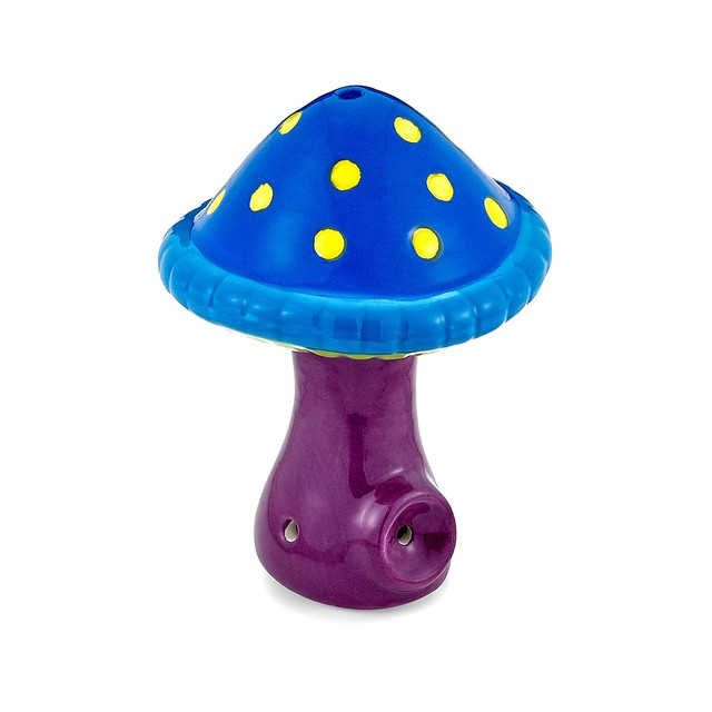 Ceramic Mushroom Pipe 4.5" Long