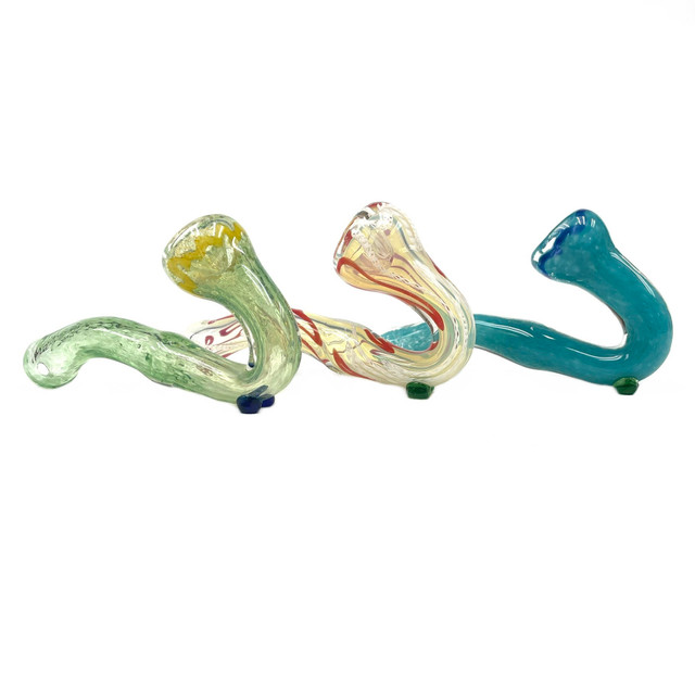 The Nepalese Sherlock Holmes 5" Nepal Glass Hand Pipe 1 Count Assorted