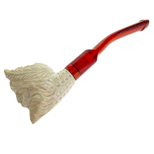 Mini Zeus Pipe With Case Paykoc Genuine Block Meerschaum NO Case M60049L