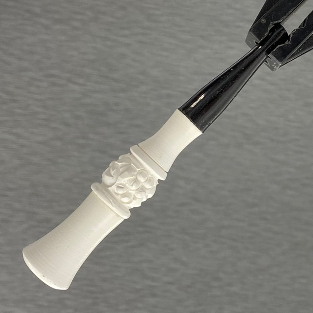 3.75" Meerschaum Cigarette Holder with Jet Black Lucite Stem Paykoc