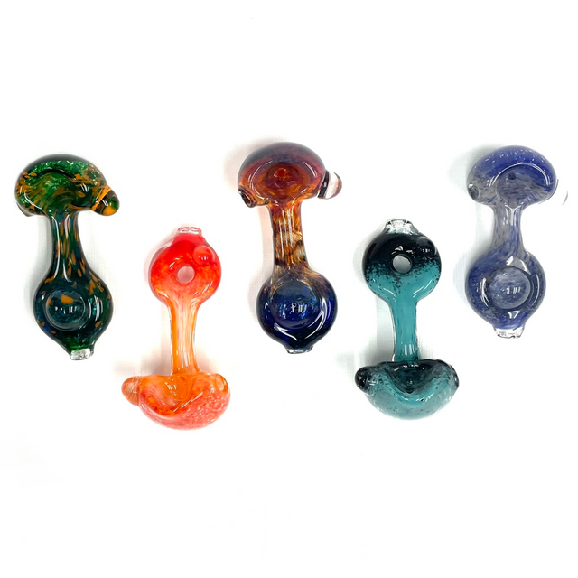 Frit Doughnut Colorado Blown Spoon Pipe 5" 1 Assorted Color