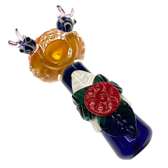 Flowers N Bee's 5" Glass Handpipe