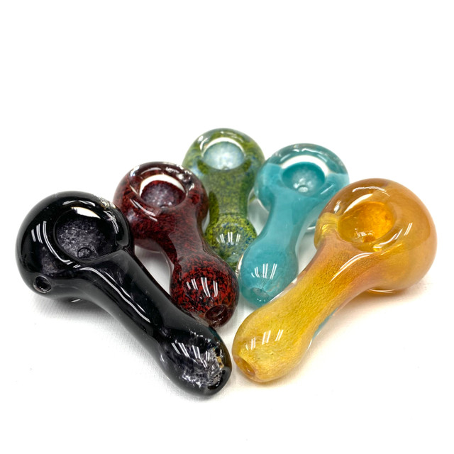 FritStorm Colorado Blown Encased Glass Hand Pipe 3" 1 Count Assort