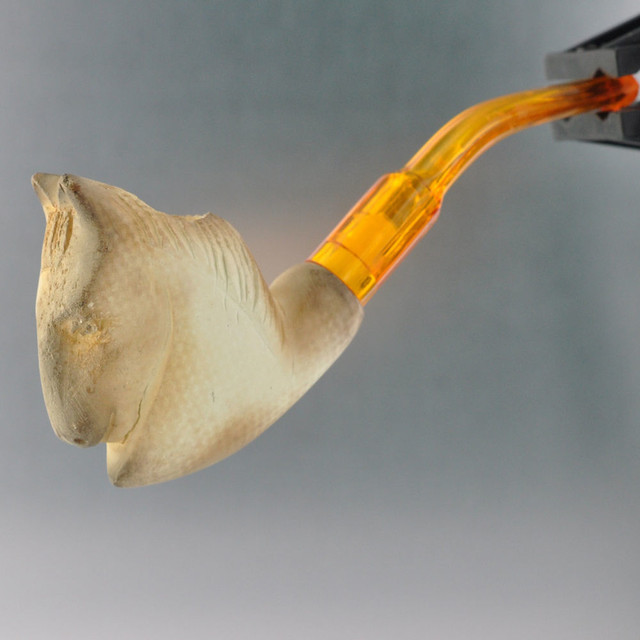 Paykoc Genuine Block Meerschaum Mini Horse Pipe With Case M60017