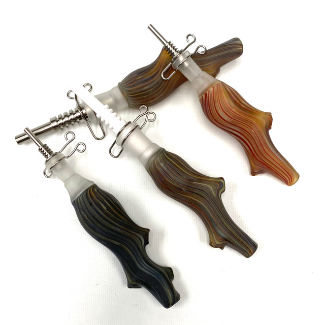 Rocky Mountain Nectar Collector Glass Manzanita Drift Wood Pipe 1 Count Assorted Nail Size