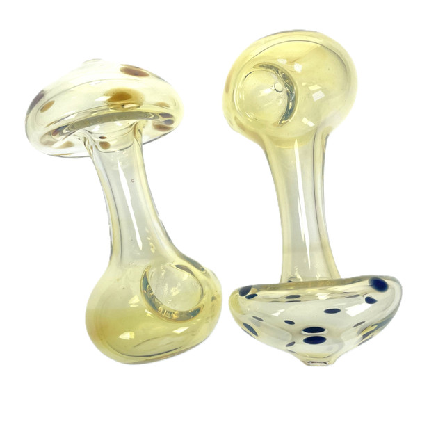 Fumed Standing 4.5" Mushroom Hand Pipe 1 Count