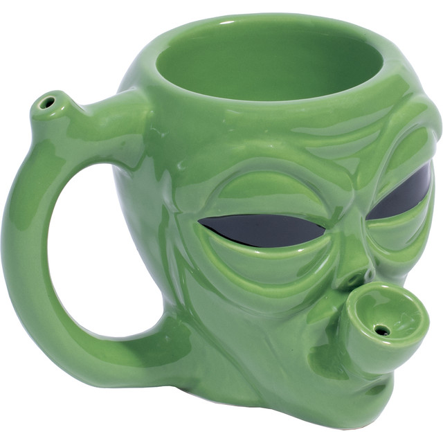 Alien Head Porcelain Water Pipe Mug