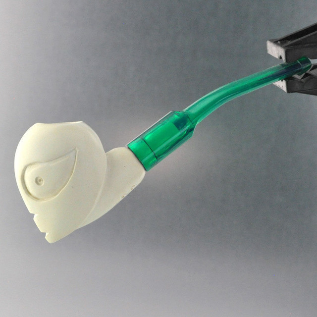 Mini Alien Pipe With Case Paykoc Genuine Block Meerschaum M60061