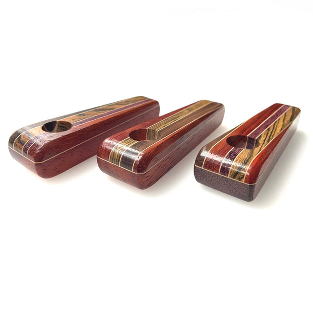 Pinstripe Smoking Pipe USA Handmade 3.5" 1 Count