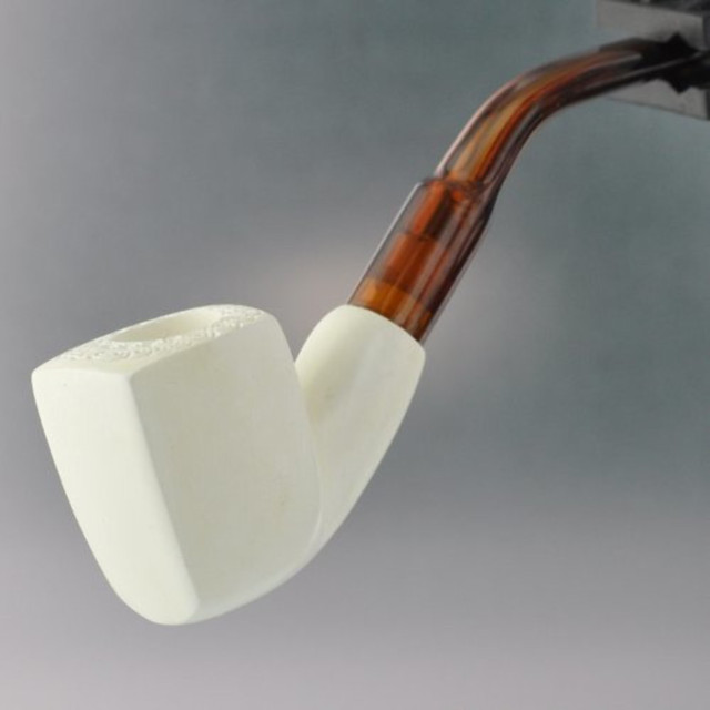 Paykoc Genuine Block Meerschaum Mini Panel Pipe With Case M60024