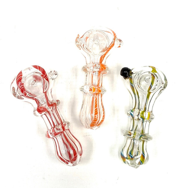 Rings In Living Color 3" Glass Hand Pipe