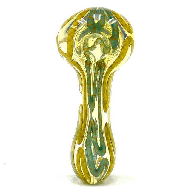 Coral Ation Nation Glass Hand Pipe 4" 1 Count