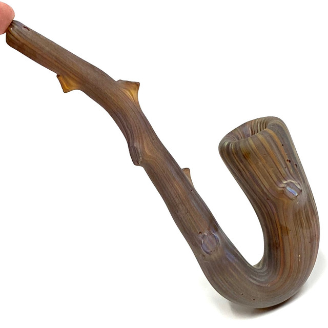 Driftwood Sherlock Glass Pipe Manzanita from Colorado 8"