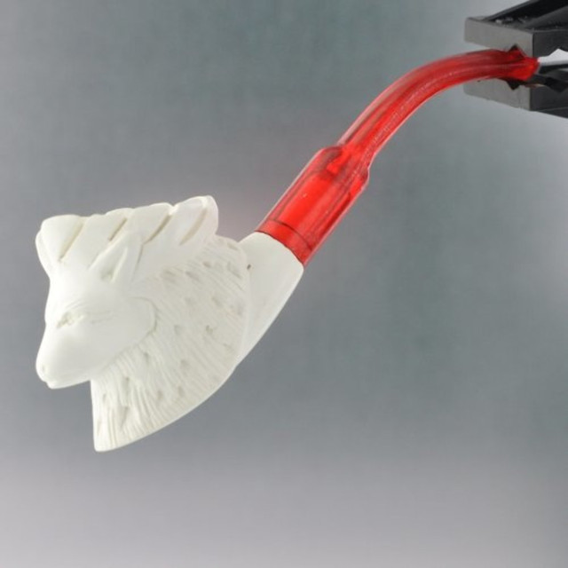 Paykoc Genuine Block Meerschaum Mini Stag Pipe With Case M60038