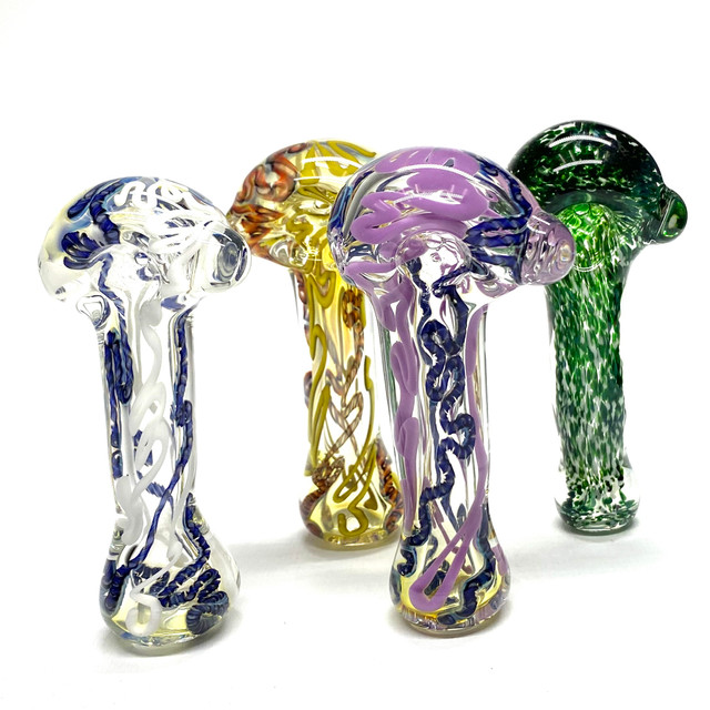 Inside Out Upside Down Colorado Local Glassy Glass Spoon 4.5"