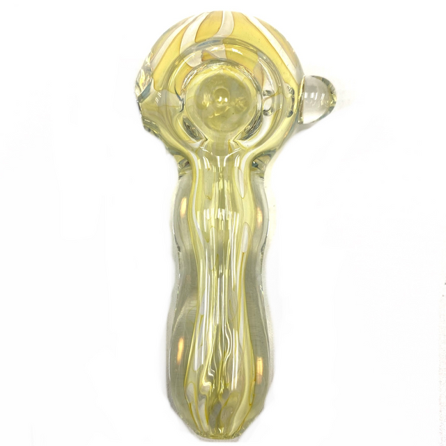 Fumed Ghosties Glass Hand Pipe 3.75" 1 Count