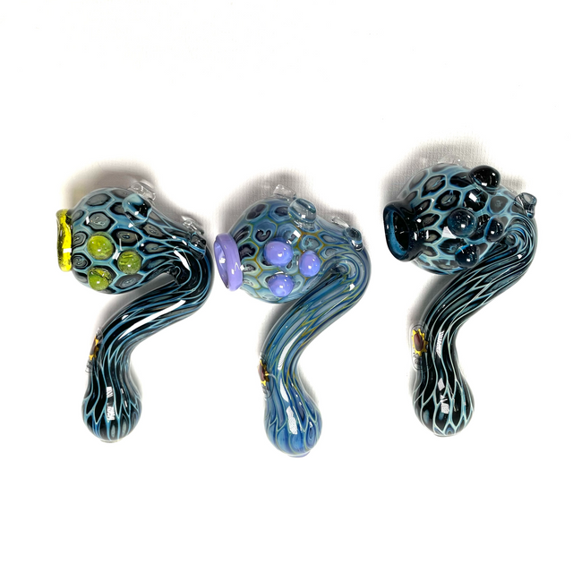 Bubble Trap Sherlock Basket Bowl Glass Hand Pipe 1 Count Assorted