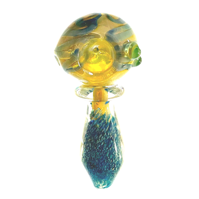 Fat Head Nepalese Glass Pipe 1 Count Assorted 4.25"
