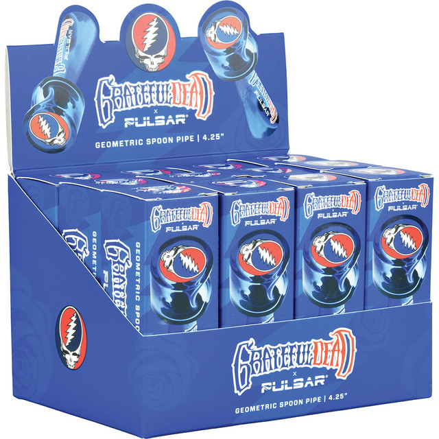 Grateful Dead x Pulsar Geometric Spoon Pipe - 4.25"