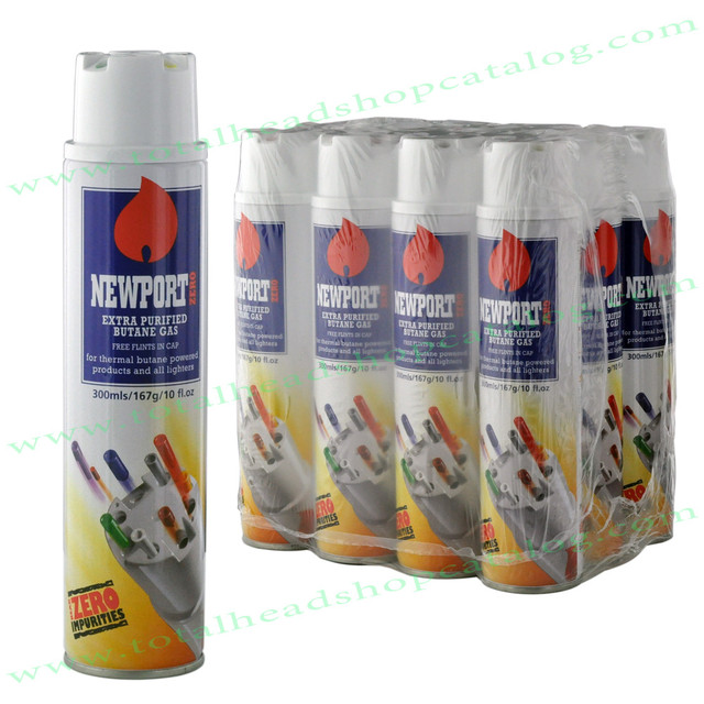 12-Pack Newport Ultra Refined Butane 300ML