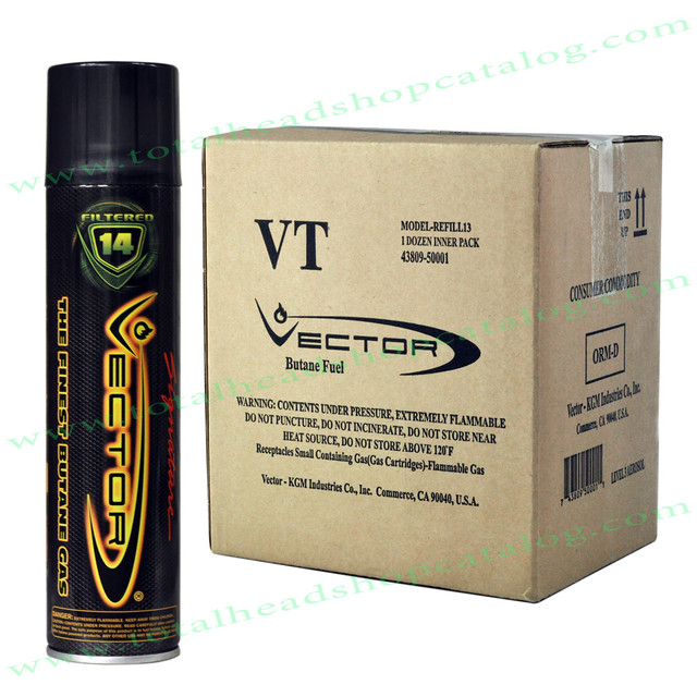 12-Pack Vector 14X+ Refined Butane 320ML