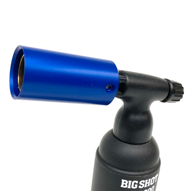 Royal Blue Turbo Metal Nozzle Guard for Blazer Big Shot / Big Buddy Butane Torches