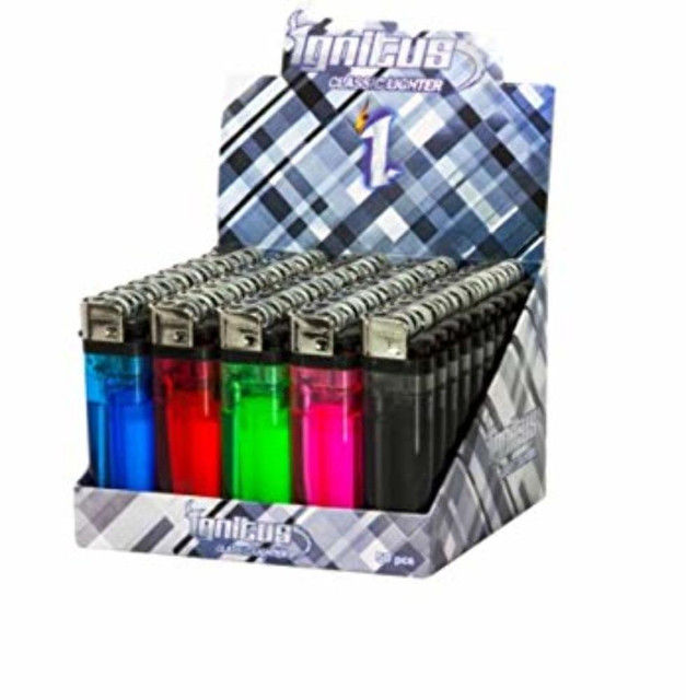 Ignitus Clear Boy Butane Lighters (50 Pack)