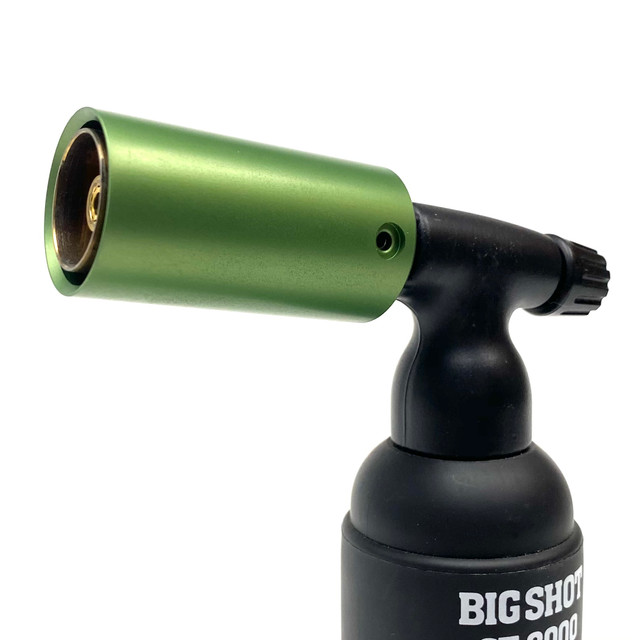 Exclusive Lime Green Turbo Metal Nozzle Guard for Blazer Big Shot / Big Buddy Butane Torches