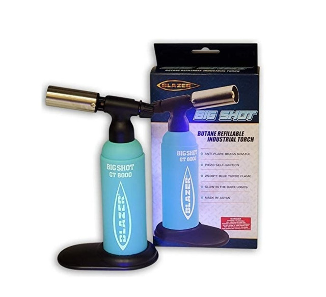 Teal with Glow Blazer Big Shot Limited Edition Butane Industrial Torch 2020