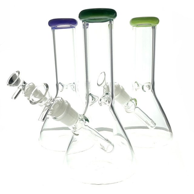 Clear 8" Beaker Assorted Color 1 Count