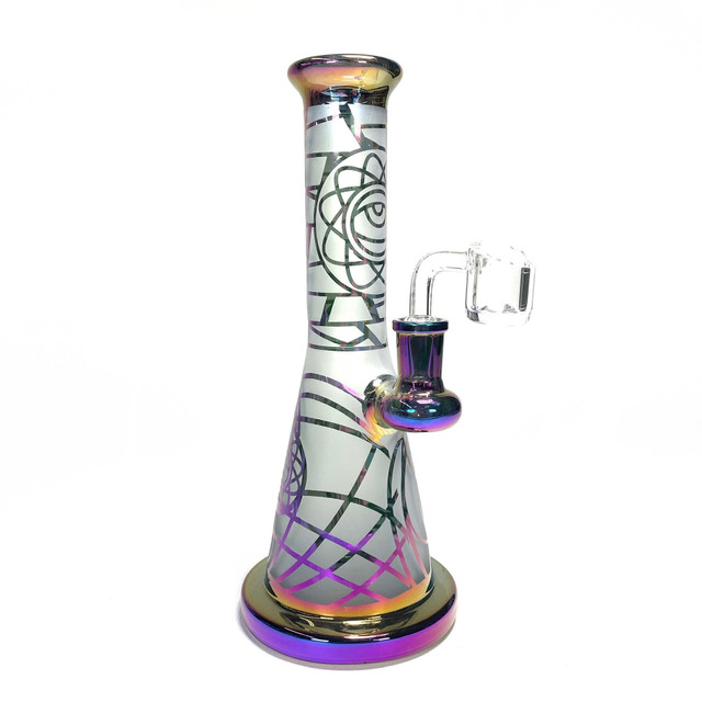 Electroplated Tribal War Water Pipe 9" 1 Count