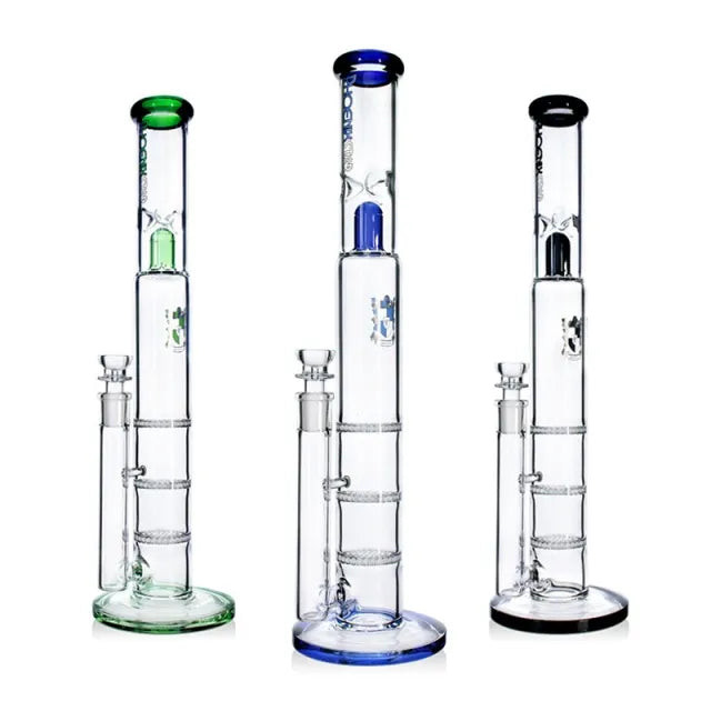 17.5" Triple Perc Straight Tube w/ Ice Catcher