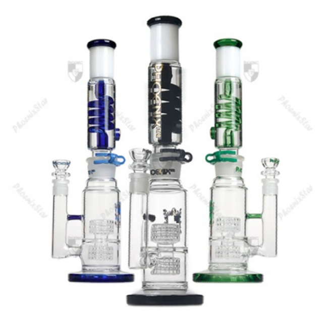 Freezing Glycerin Phoenix 14" Water Pipe 1 Count Assorted Color