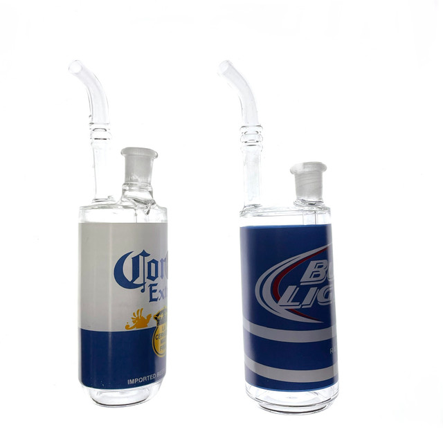 Beer Me Bro - Water Pipe Glass on Glass 9"