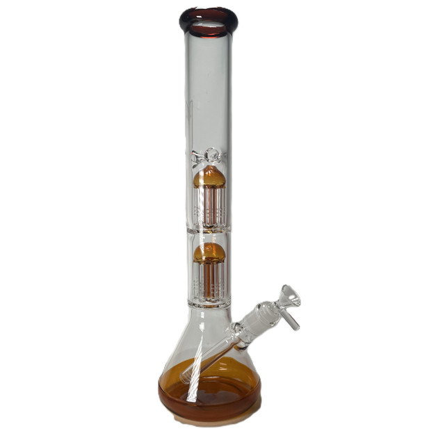 16" Double Perc Water Pipe 1 Count Assorted