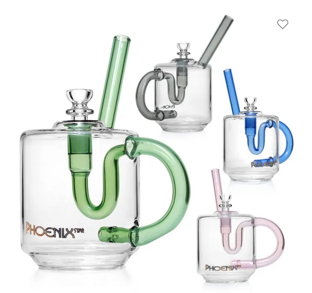 Glass Cup Water Pipe Assorted Colors