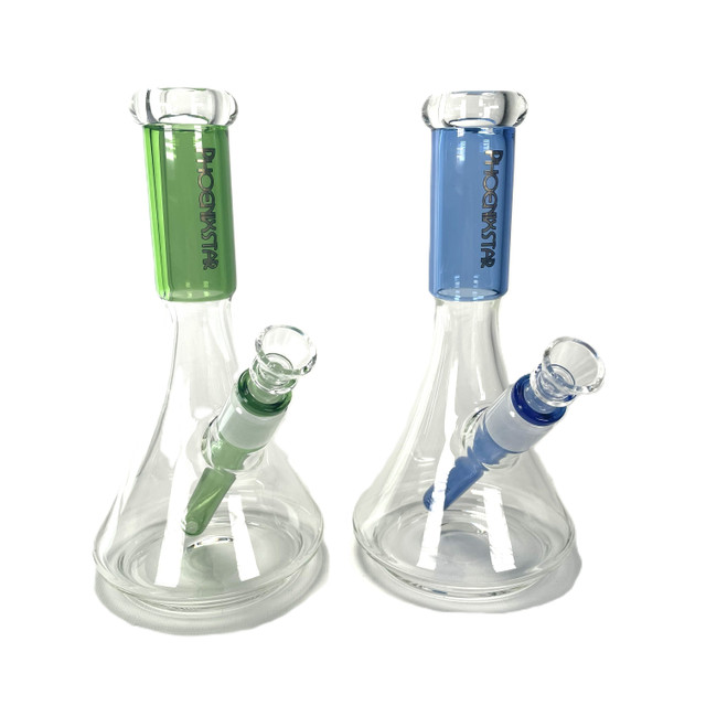 Phoenix Glass 9" Beaker Colored Logo 1 Count Assorted Colors
