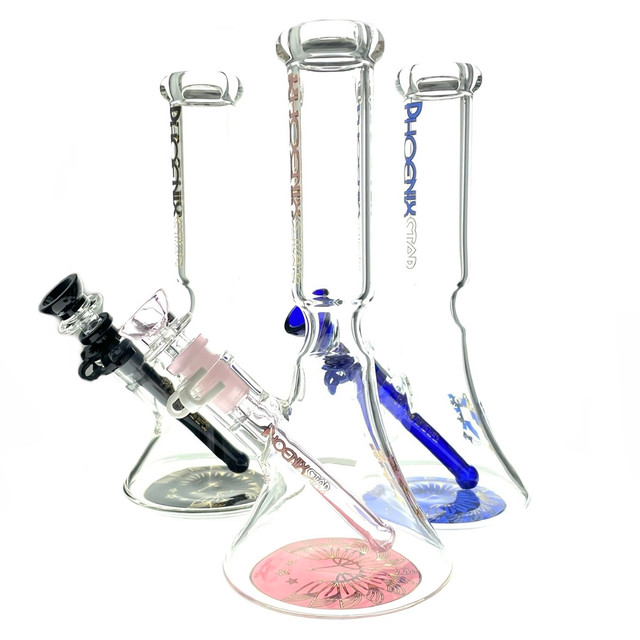 10" Phoenix Star Beaker Assorted Color