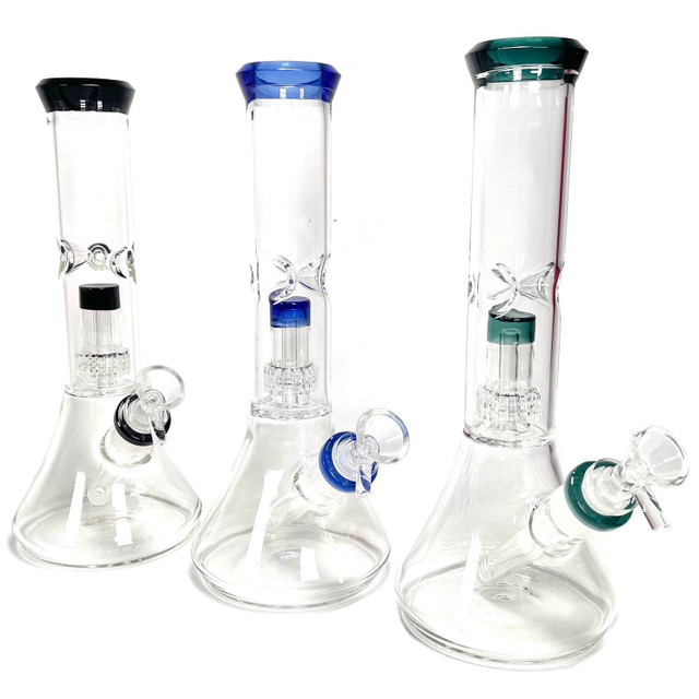 11" Thicc Beaker Water Pipe with Perk 1 Count Assorted Color