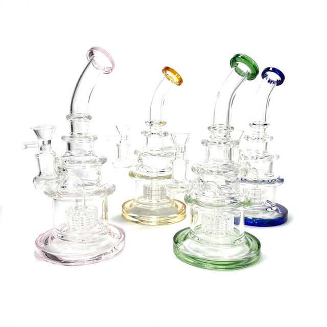 Squashed Stump 9" Water Bong 1 Count Assorted Colors